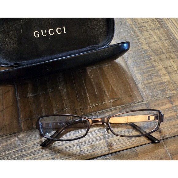GUCCI GG 2769/STRASS NDE BROWN GUNMETAL AUTHENTIC FRAMES EYEGLASSES 51-17... main image 7